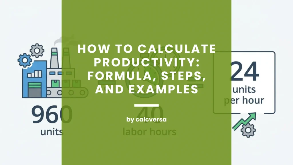 how to calculate productivity