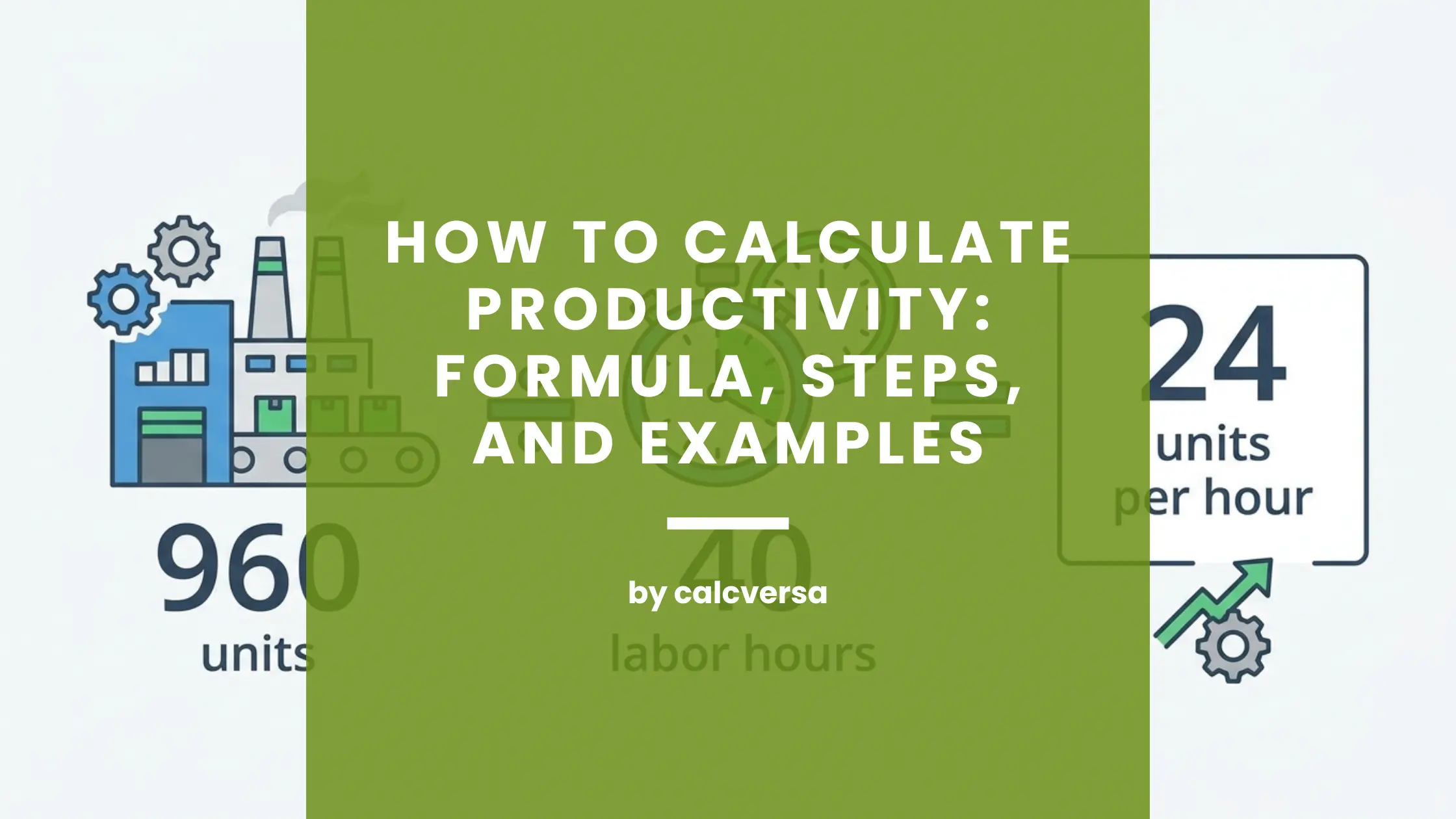 how to calculate productivity