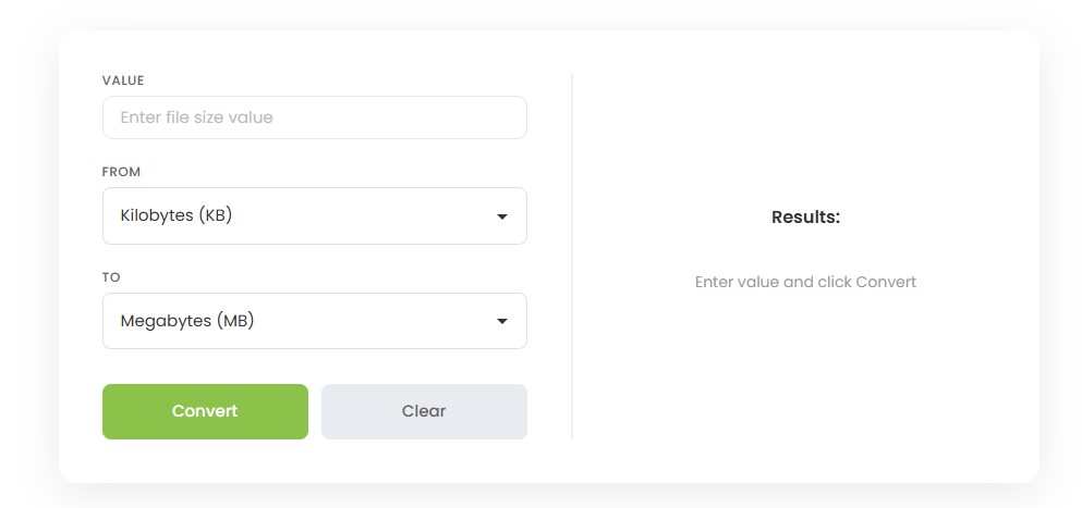 file size converter