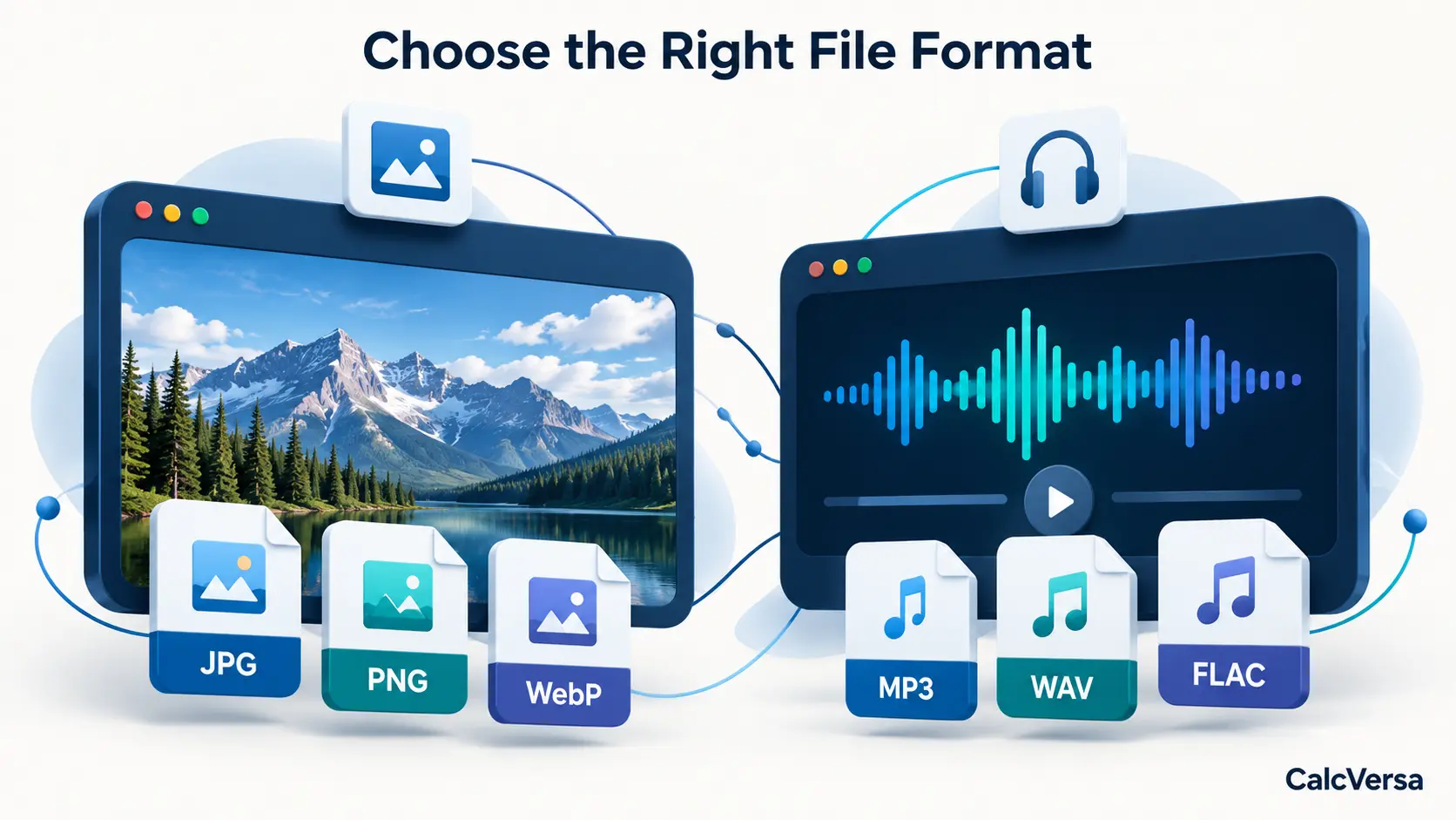 Image and audio format guide