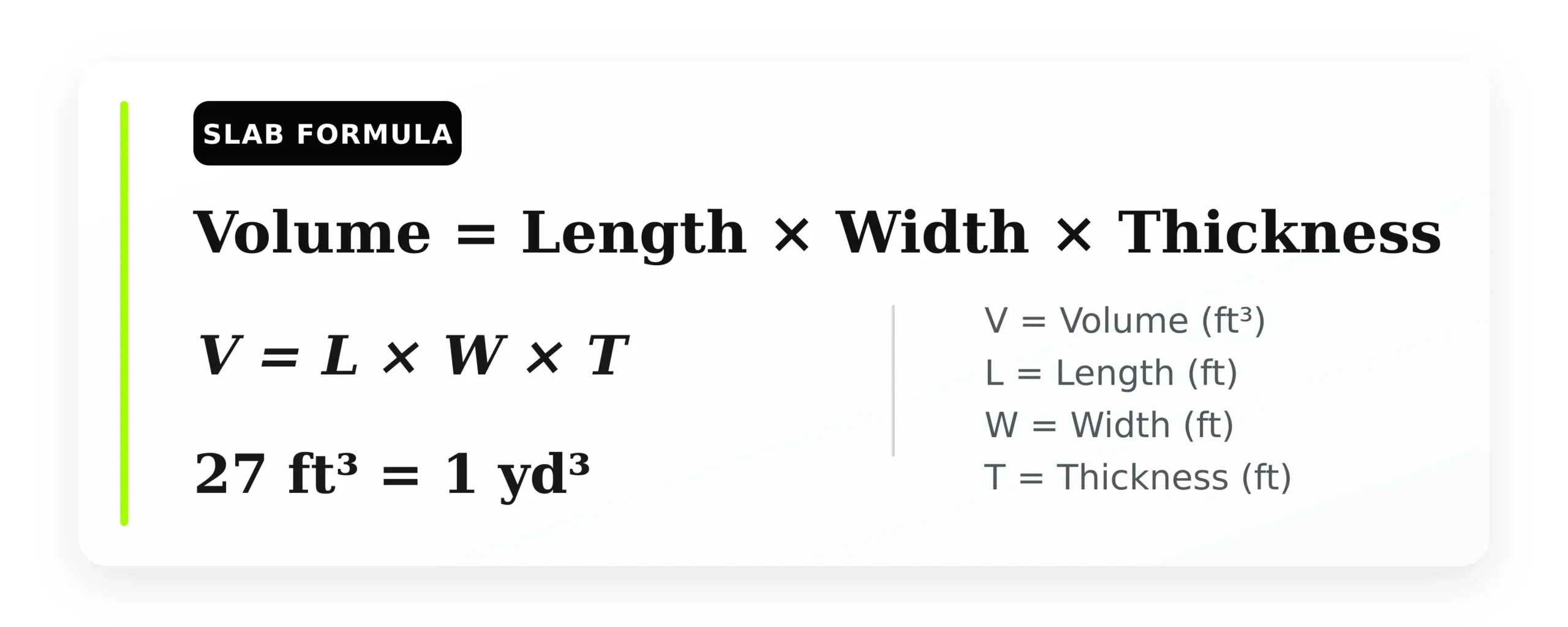 Concrete Calculator